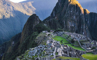 view of machu picchu at sunrise