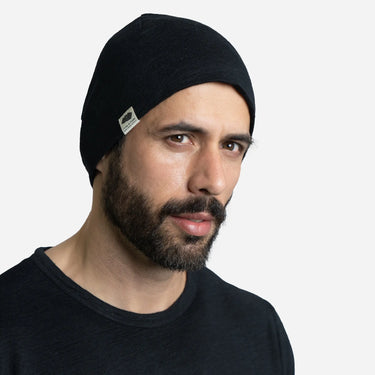 Adventure Alpaca Wool Beanie 160 Ultralight color black