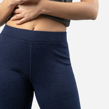 Women's Alpaca Wool Leggings: 300 Lightweight color navy blue