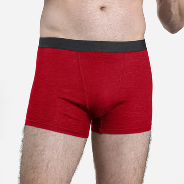 mens all ecological boxer briefs color red