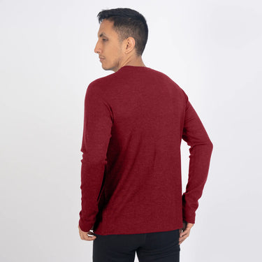 mens alpaca sweater crew lightweight color maroon