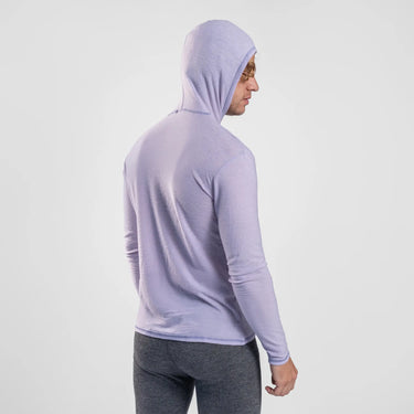 mens fast drying sun hoodie color lilac
