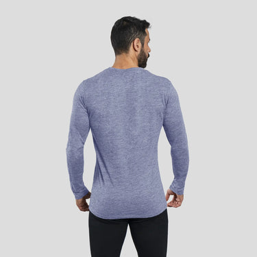 mens high performance long sleeve tshirt color lilac