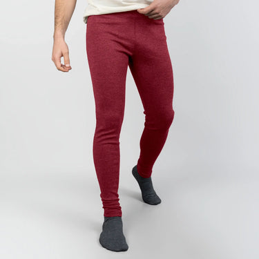 mens low moisture absorption leggings midweight color maroon