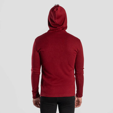 mens outdoor pullover hoodie midweight color maroon