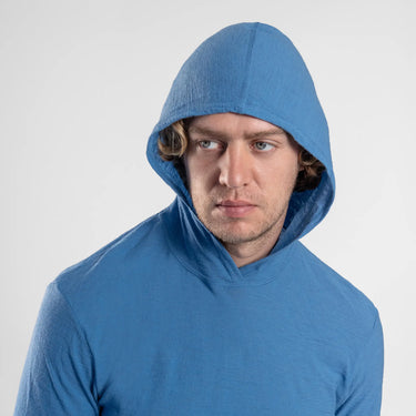 mens uv resistance sun hoodie color baby blue
