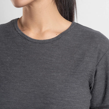 womens plastic free running tshirt ultralight color gray