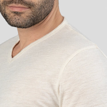 mens all purpose vneck tshirt color Undyed