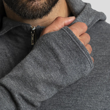 mens outdoor hoodie jacket full zip color gray