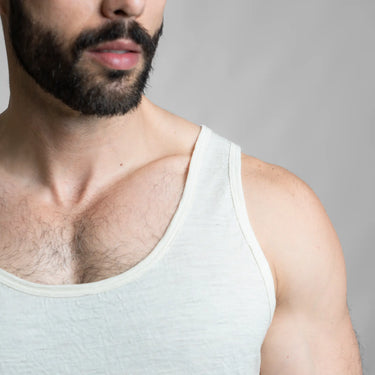mens uv resistance tank top ultralight color Undyed